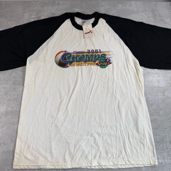 Vintage 2001 Los Angeles Sparks WNBA Championship t-shirt size XL NWT/deadstock - Picture 1 of 12